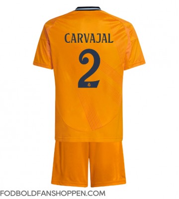 Real Madrid Daniel Carvajal #2 Udebanetrøje Børn 2024-25 Kortærmet (+ Korte bukser)
